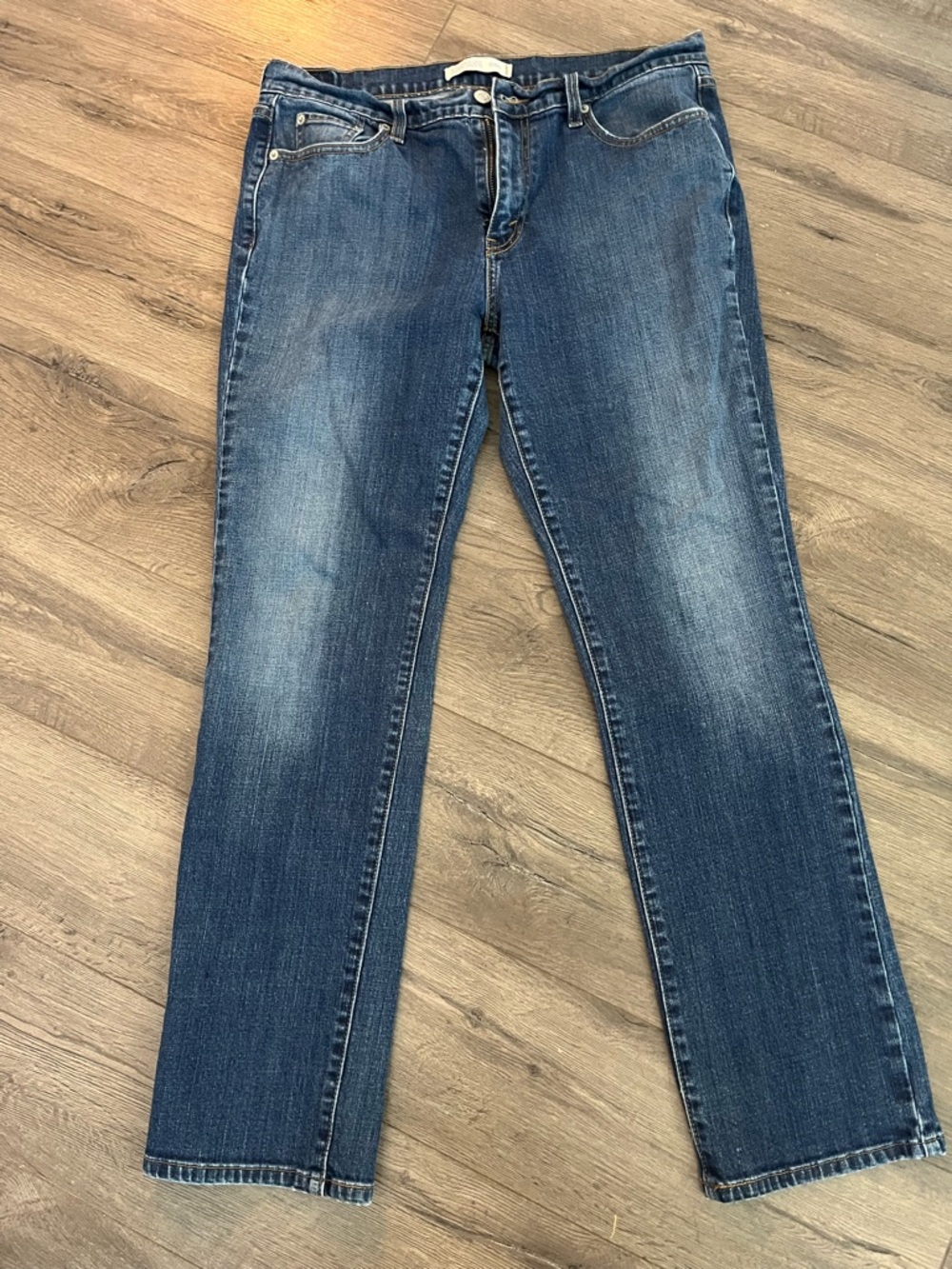Levi's Dark Blue Straight-Leg 505 Jeans